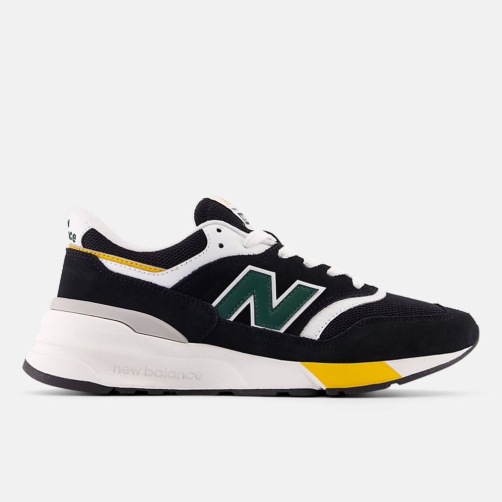 New Balance 997R Shoes Black with Nightwatch Green